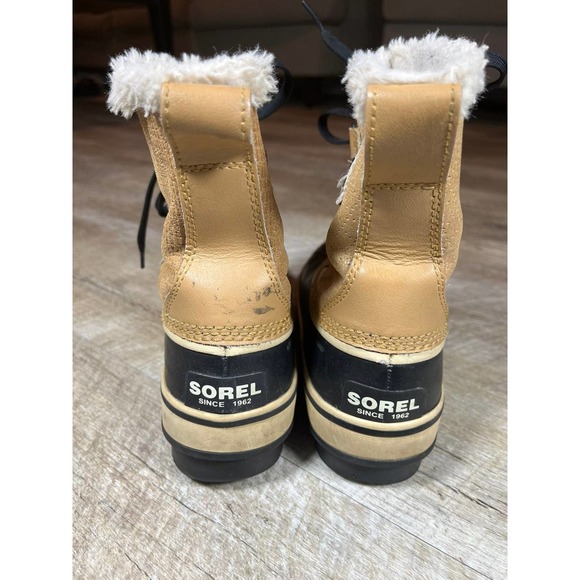 Sorel Tivoli Waterproof Tan Winter Boots Womens size 7 - Picture 6 of 7